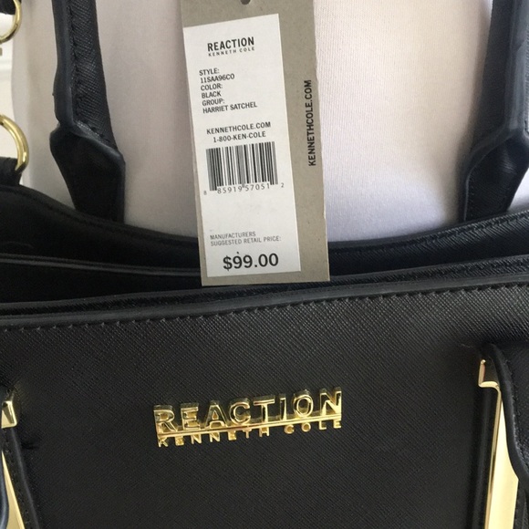 Cole Reaction Bags Cole Reaction Harriet Satchel Blk